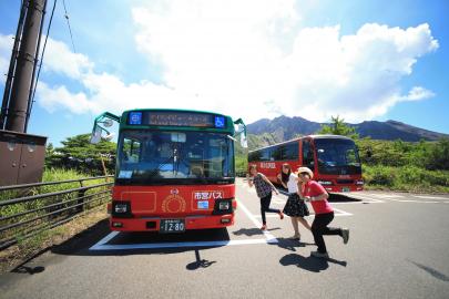 桜島 湯之平 展望 所 セール バス