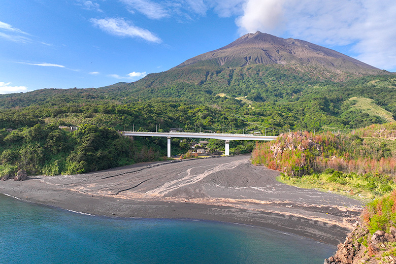 有村海岸と桜島