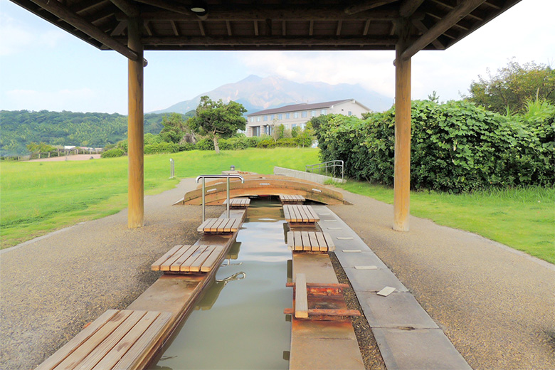 桜島溶岩なぎさ公園足湯