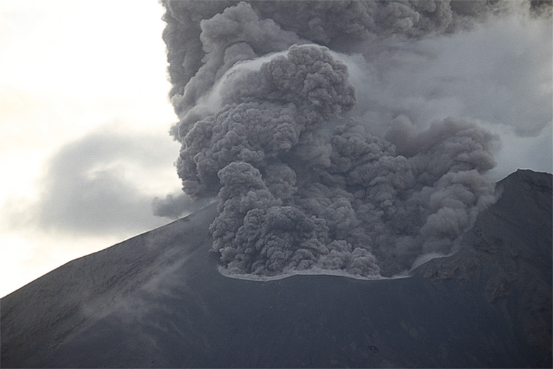 昭和火口の噴火